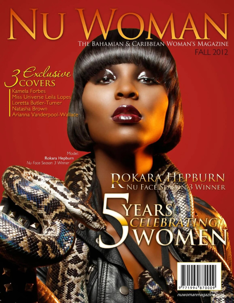 Rokara Hepburn featured on the Nu Woman cover from September 2012
