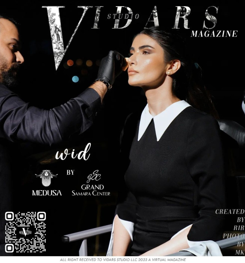 Nabaa Hasan featured on the Vidars Magazine cover from November 2023