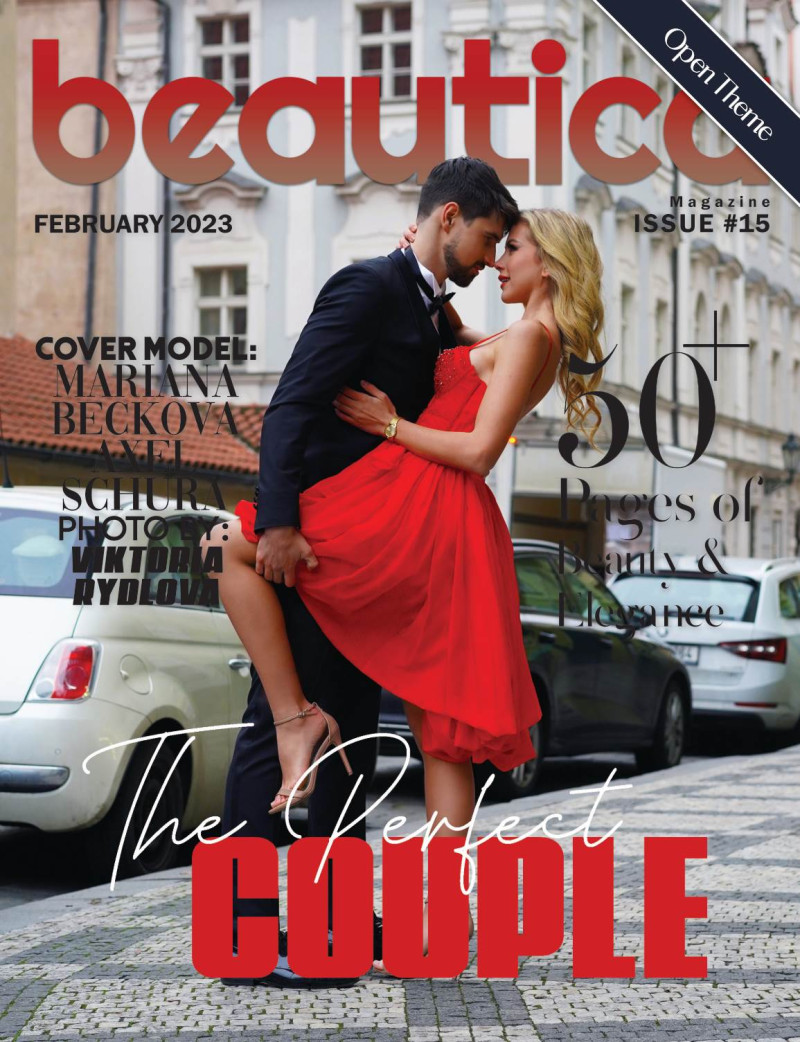 Mariana Beckova, Axel Schura featured on the Beautica Magazine cover from February 2023