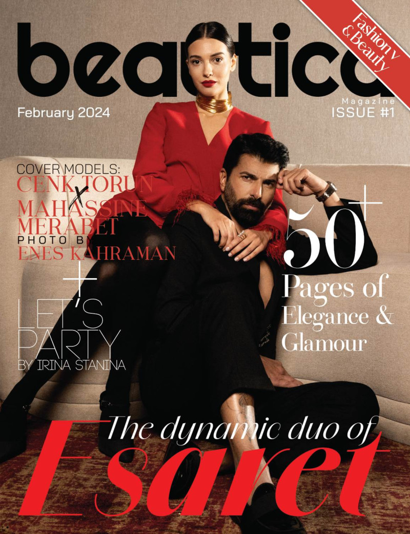 Mahassine Merabet, Cenk Torun featured on the Beautica Magazine cover from February 2024