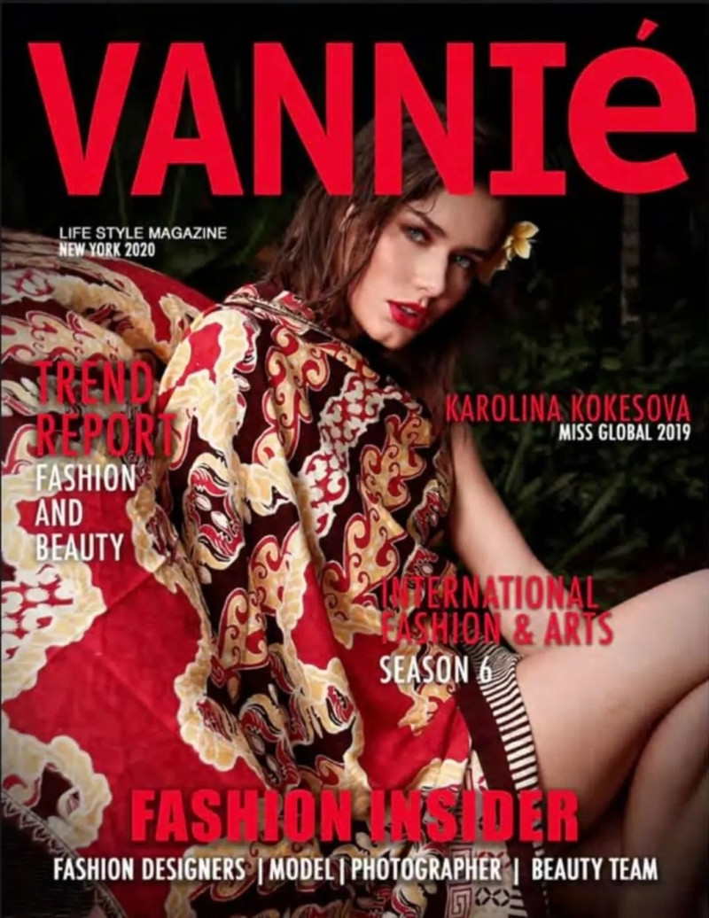 Karolina Kokesova featured on the Vannié cover from June 2020