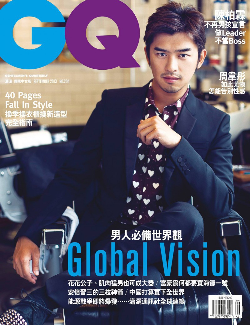  featured on the GQ Taiwan cover from September 2013