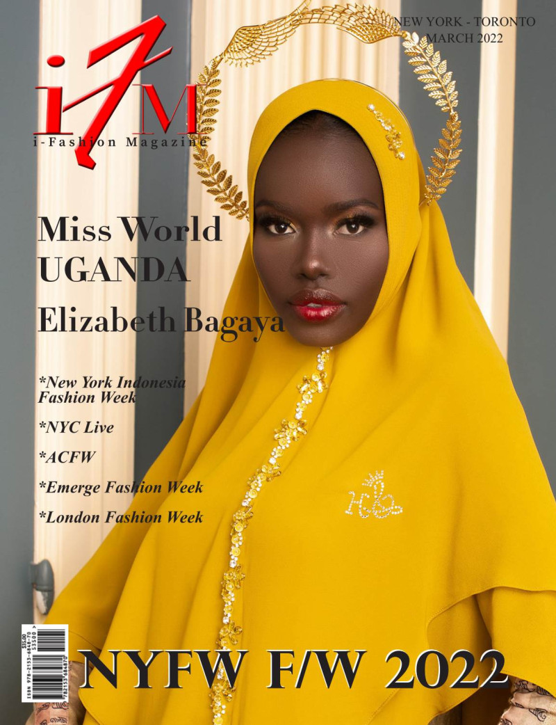 Elizabeth Bagaya featured on the i-Fashion Magazine cover from March 2022