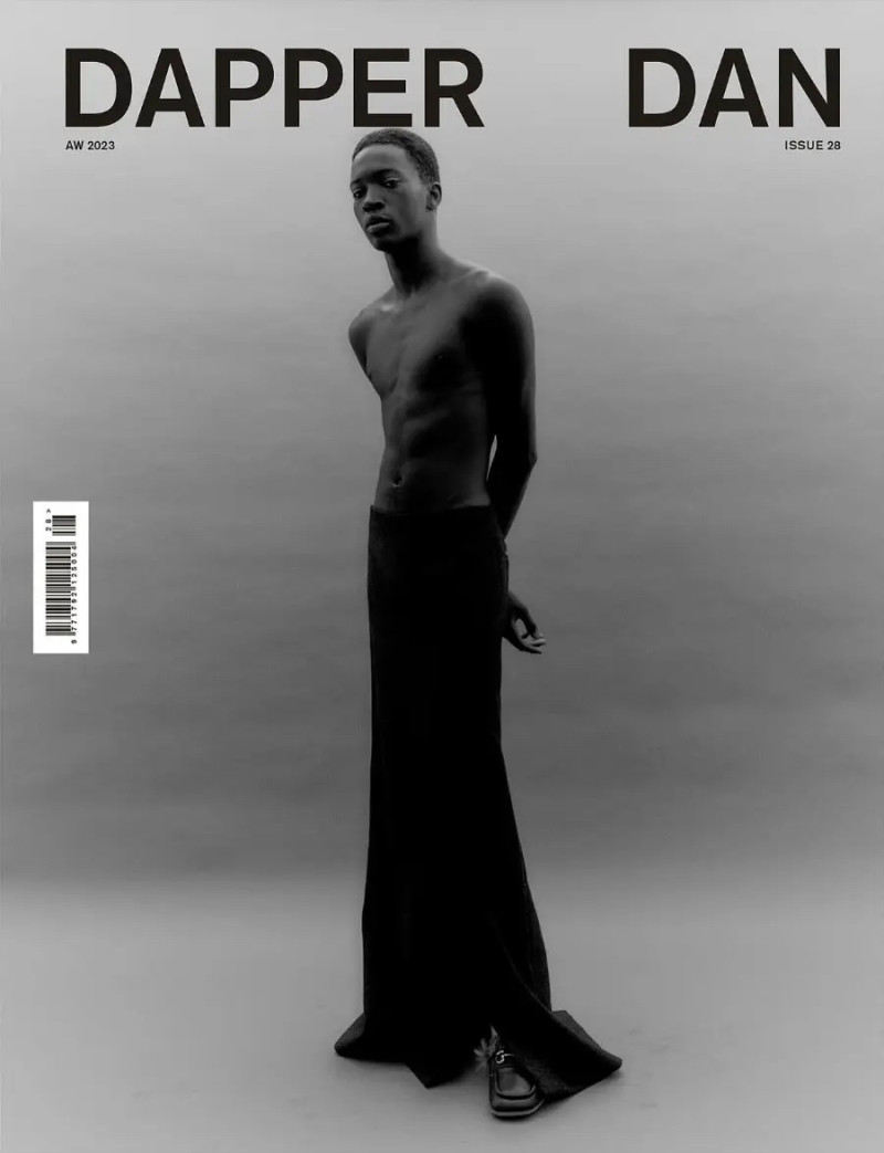 Limamu Mbaye featured on the Dapper Dan cover from November 2023