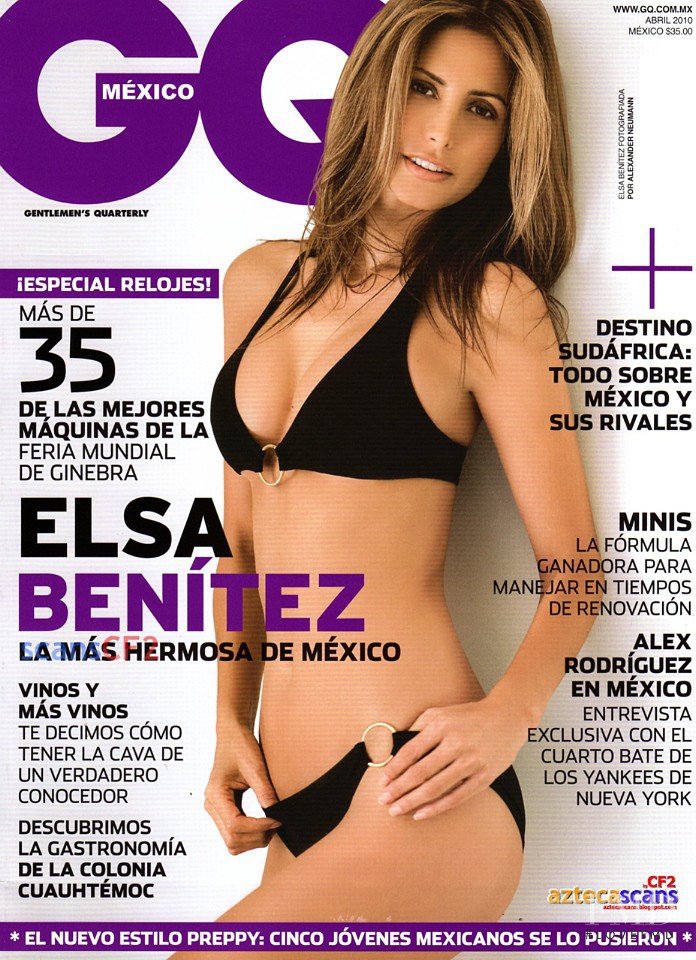 Elsa Benitez featured on the GQ Mexico cover from April 2010