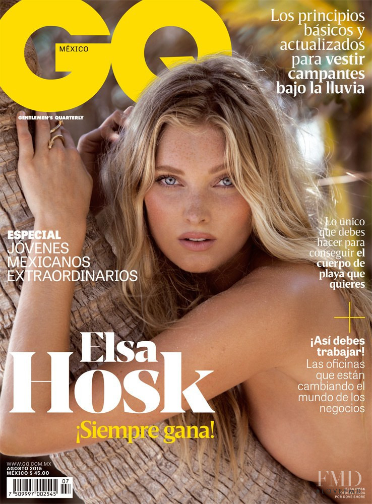 Elsa Hosk featured on the GQ Mexico cover from August 2015