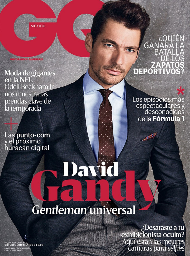 David Gandy featured on the GQ Mexico cover from October 2016