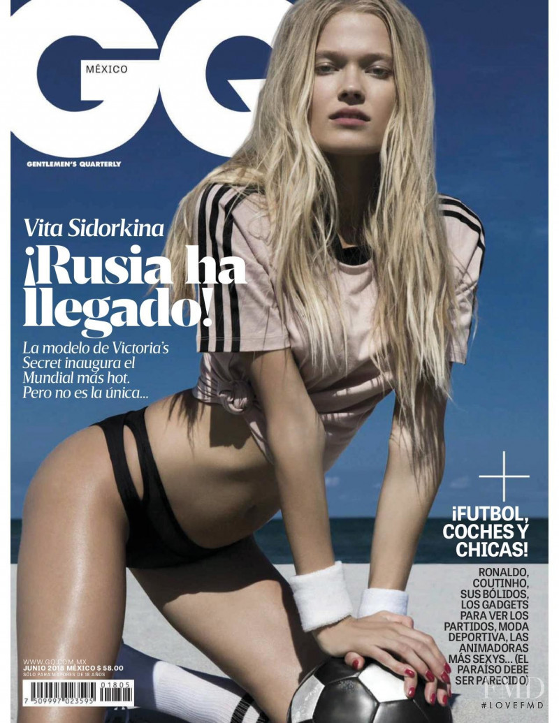 Vita Sidorkina featured on the GQ Mexico cover from June 2018
