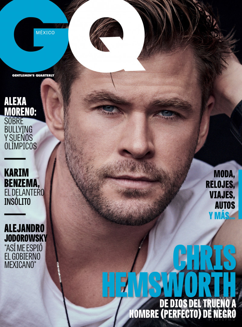 Chris Hemsworth featured on the GQ Mexico cover from June 2019