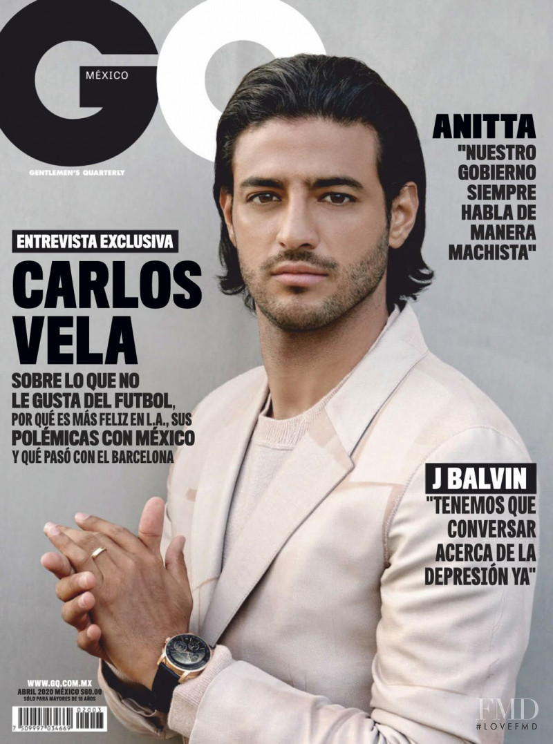 Carlos Vela featured on the GQ Mexico cover from April 2020