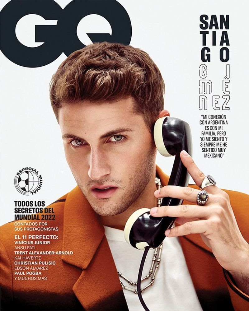 Santiago Gimenez featured on the GQ Mexico cover from November 2022