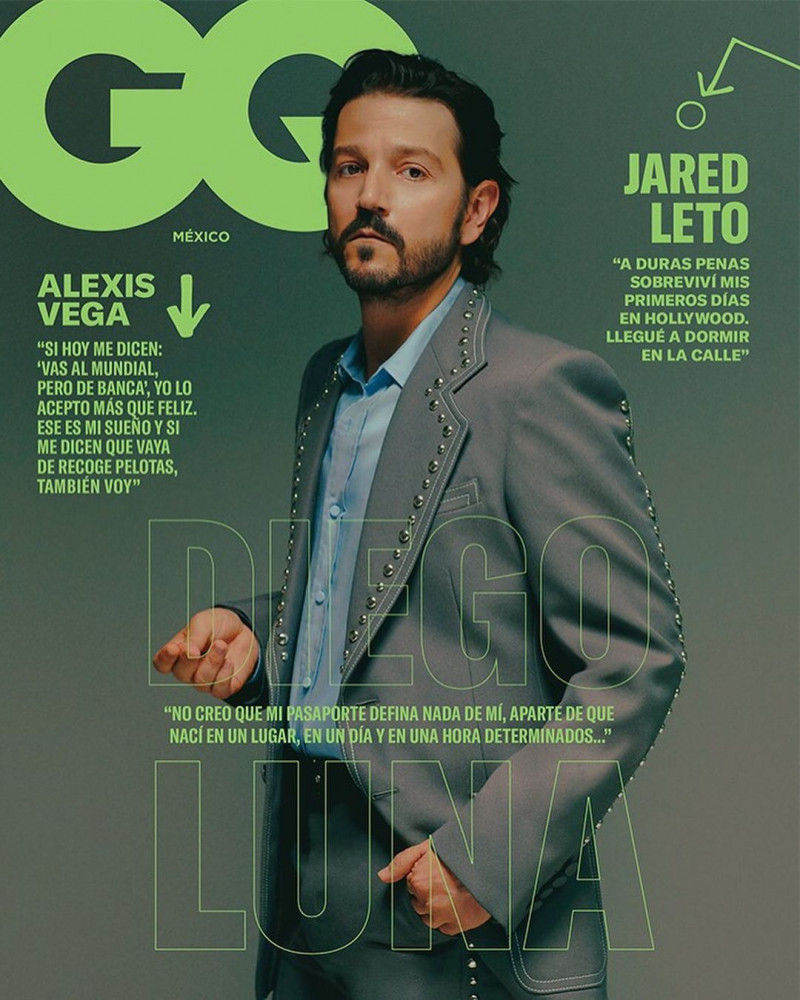 Diego Luna featured on the GQ Mexico cover from October 2022