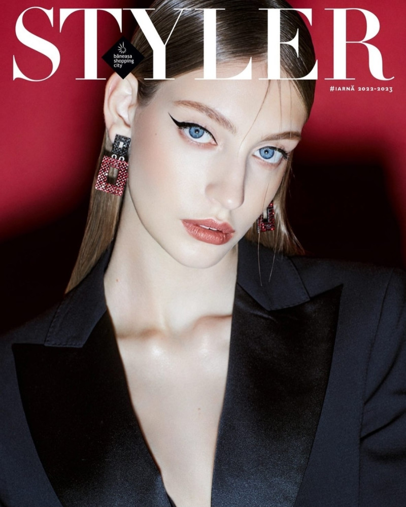 Gaby Solovei featured on the Styler cover from December 2022