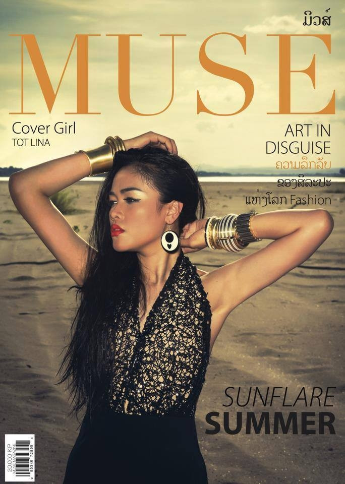 Tot Lina featured on the Muse Laos cover from July 2014