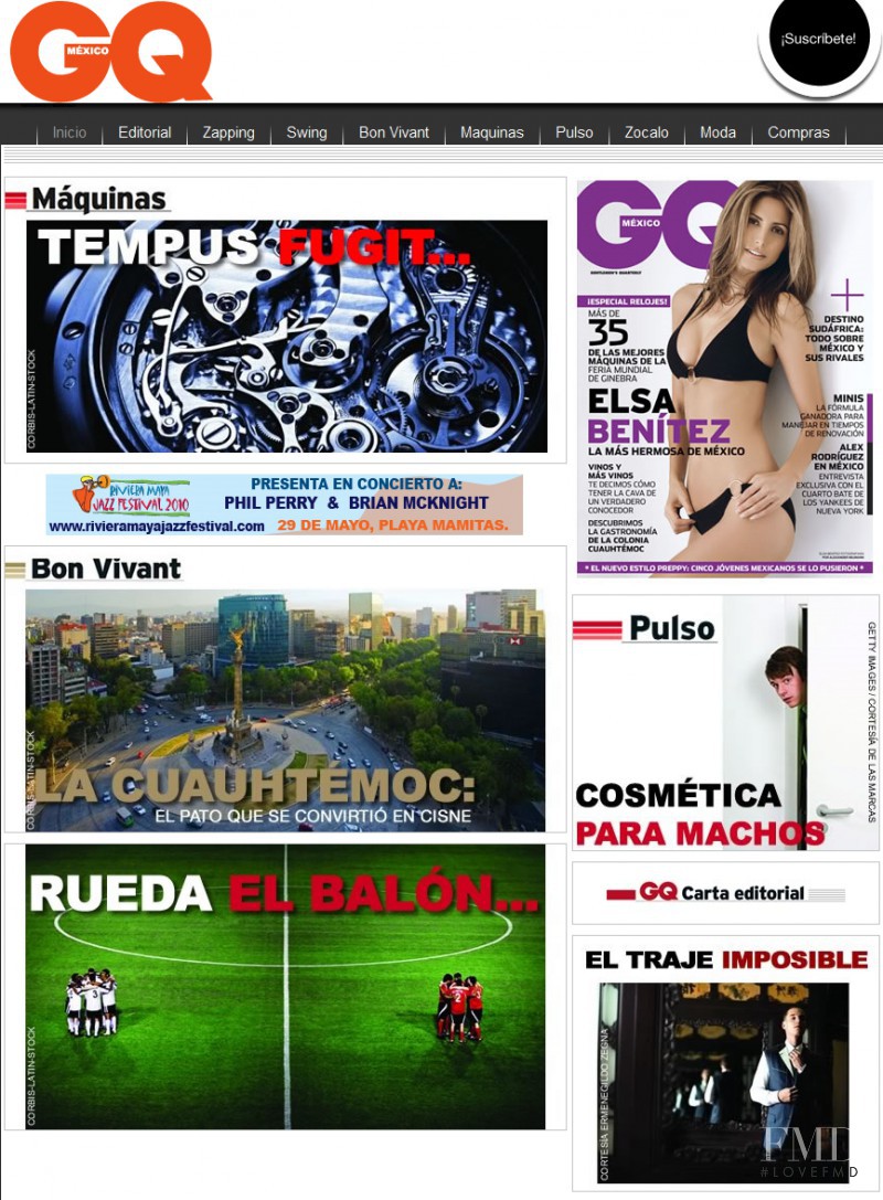  featured on the GQ.com.mx screen from April 2010