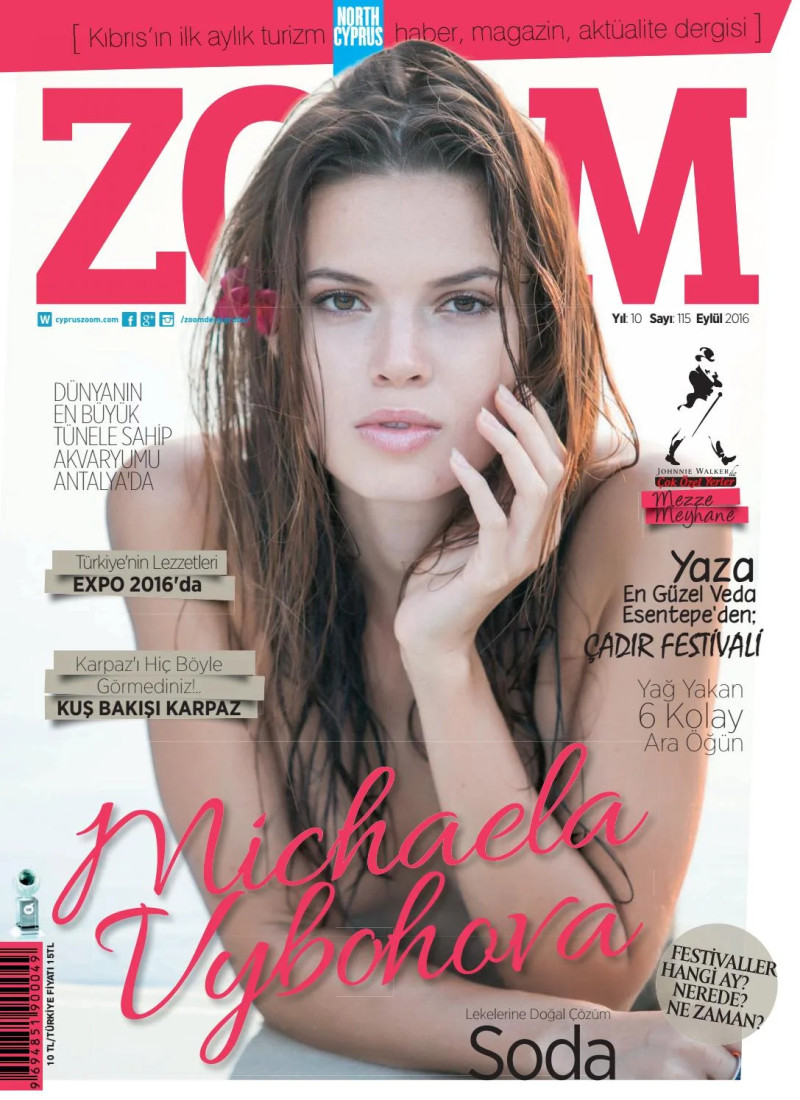 Michaela Vybohova featured on the Zoom Cyprus cover from September 2016