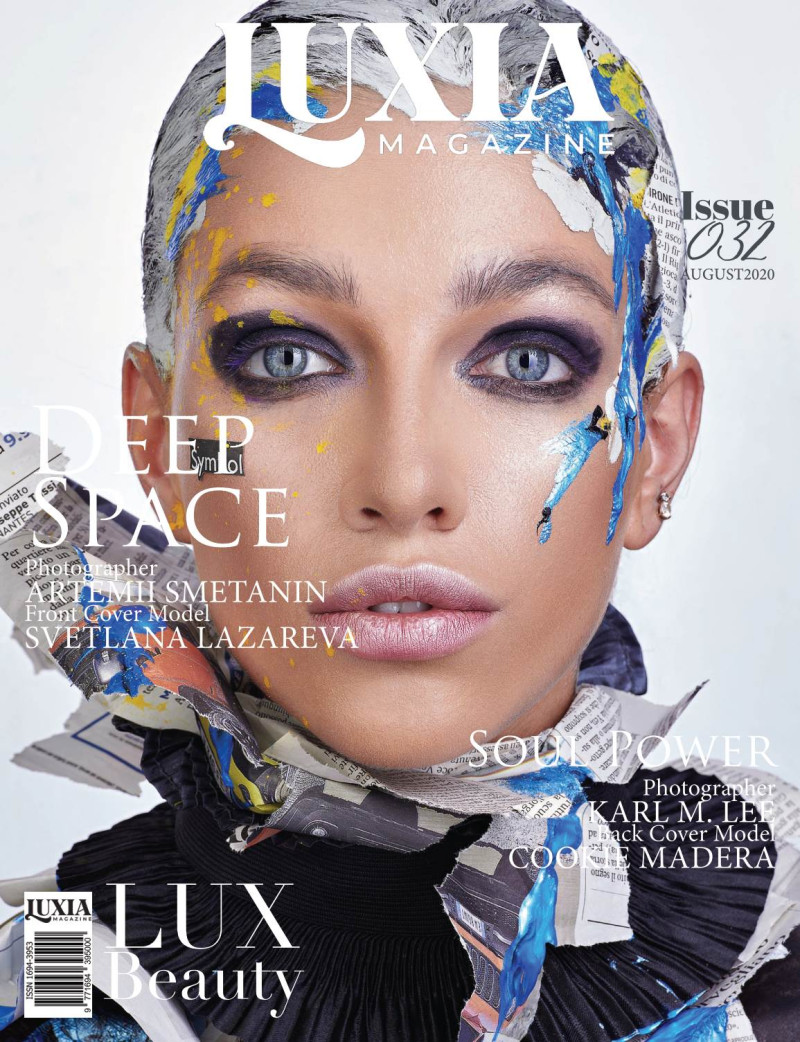 Svetlana Lazareva featured on the Luxia Magazine cover from August 2020