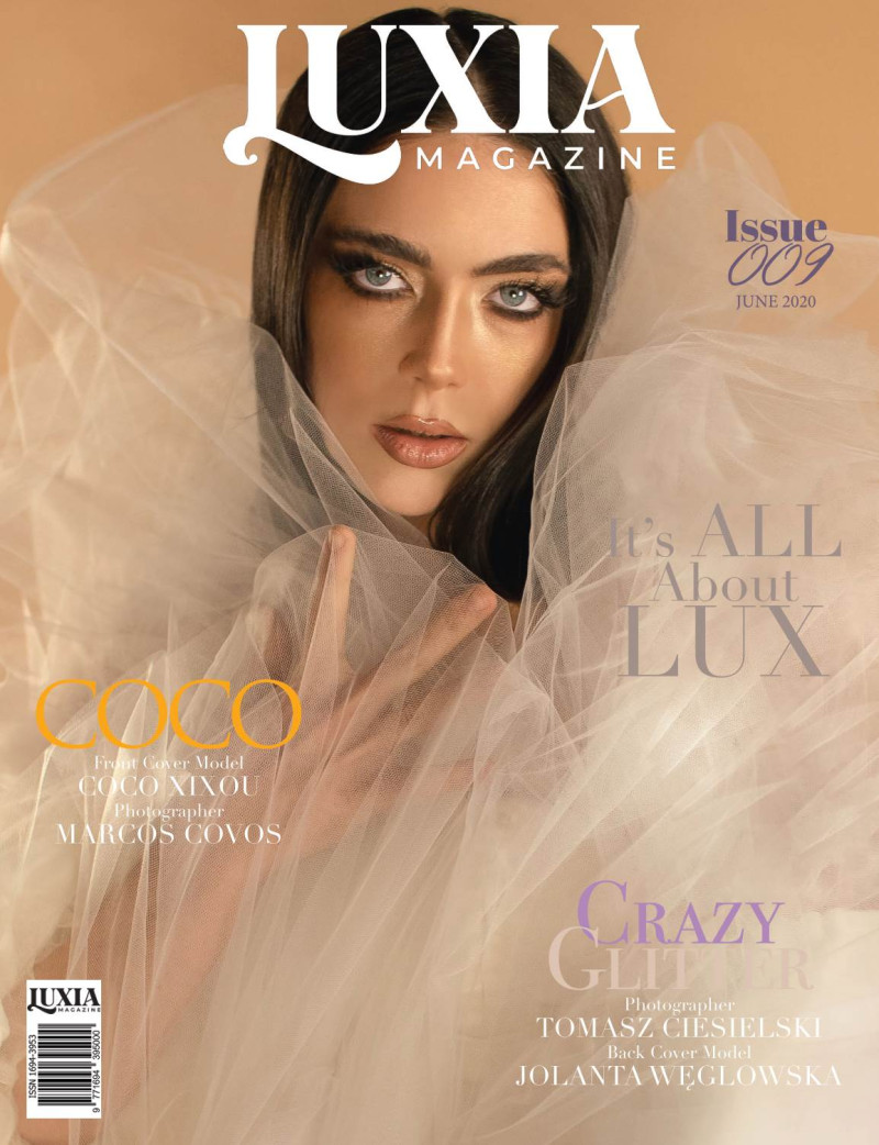 Coco Xixou featured on the Luxia Magazine cover from June 2020