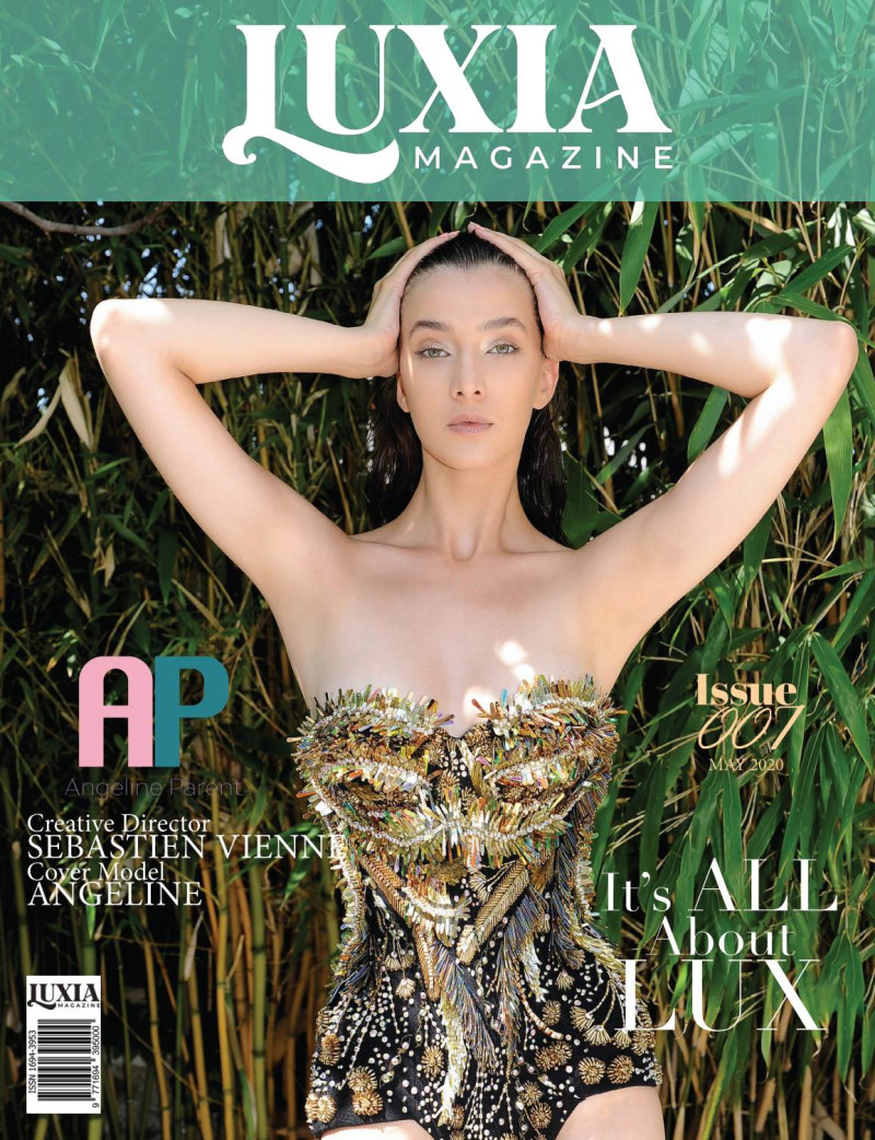 Angeline featured on the Luxia Magazine cover from May 2020