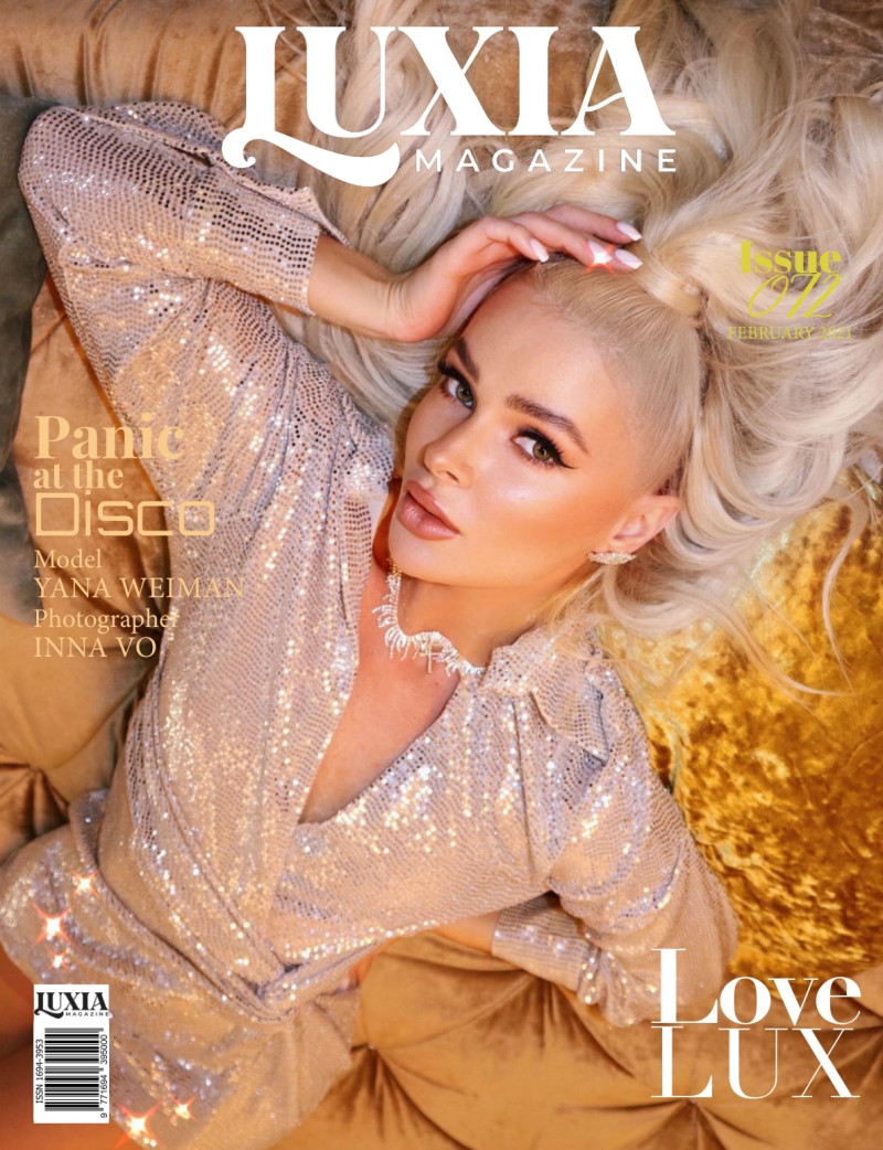 Yana Weiman featured on the Luxia Magazine cover from February 2021