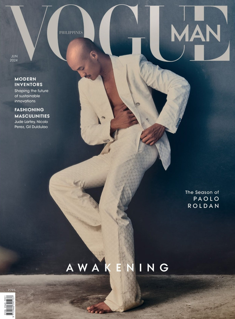 Paolo Roldan featured on the Vogue Man Philippines cover from June 2024