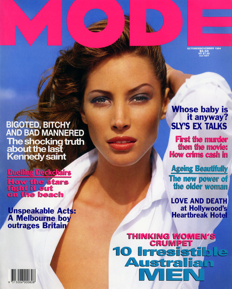 Christy Turlington featured on the Mode USA cover from October 1994