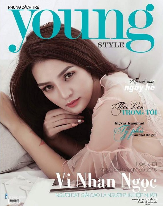 Vi Nhan Ngoc featured on the Young Style cover from January 2017