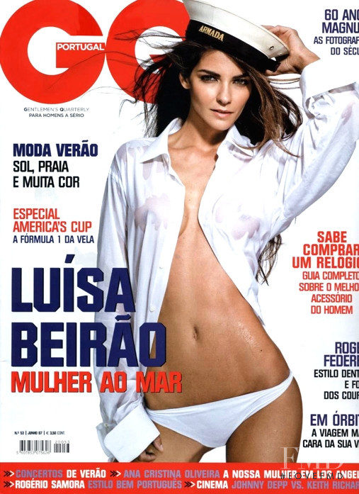 Luísa Beirão featured on the GQ Portugal cover from June 2007