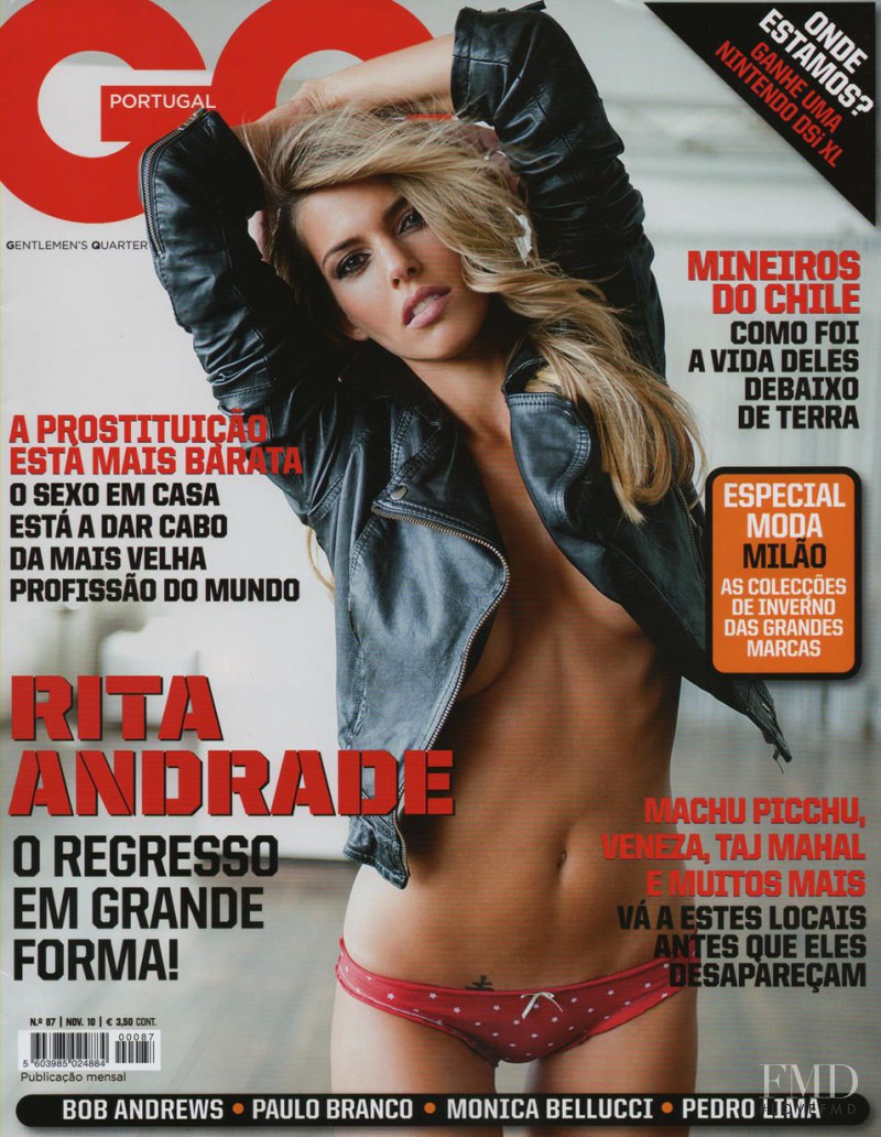 Rita Andrade featured on the GQ Portugal cover from November 2010