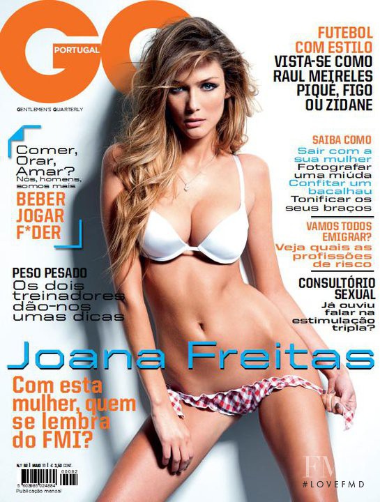 Joana Freitas featured on the GQ Portugal cover from May 2011
