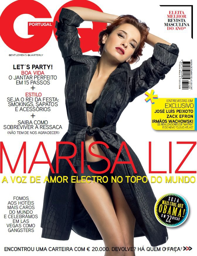 Marisa Liz featured on the GQ Portugal cover from December 2012
