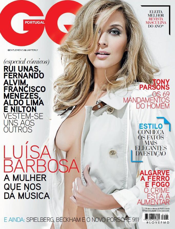 Luisa Barbosa featured on the GQ Portugal cover from February 2012