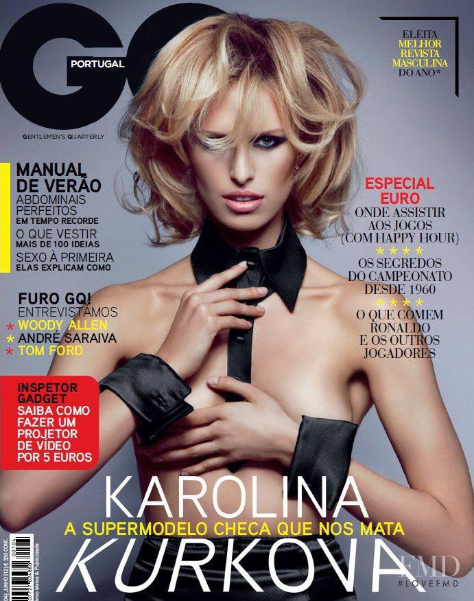 Karolina Kurkova featured on the GQ Portugal cover from June 2012