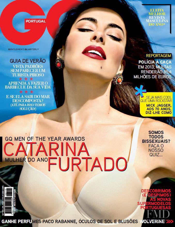 Catarina Furtado featured on the GQ Portugal cover from August 2013