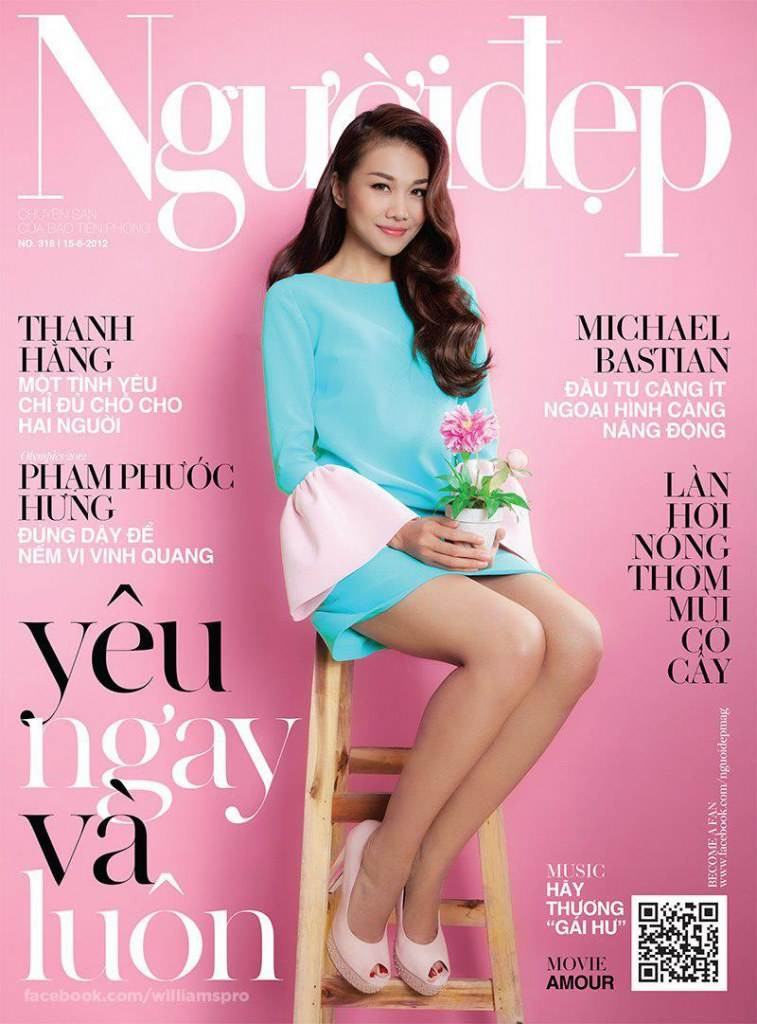  featured on the Nguoi Dep cover from August 2012