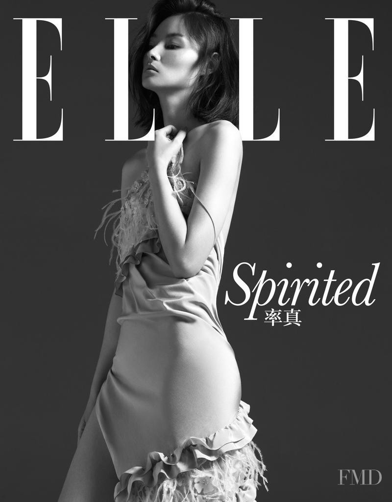 Miao Bin Si featured on the Elle China cover from October 2013