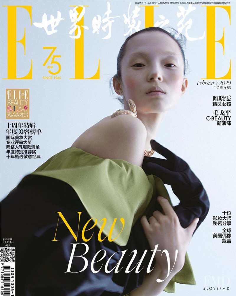 Xiao Wen Ju featured on the Elle China cover from February 2020