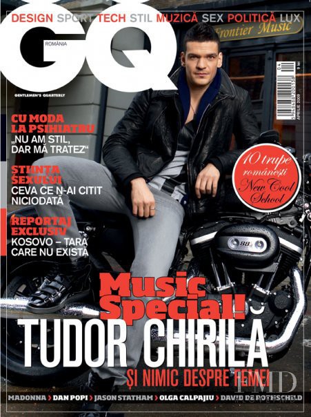 Tudor Chirila featured on the GQ Romania cover from April 2009