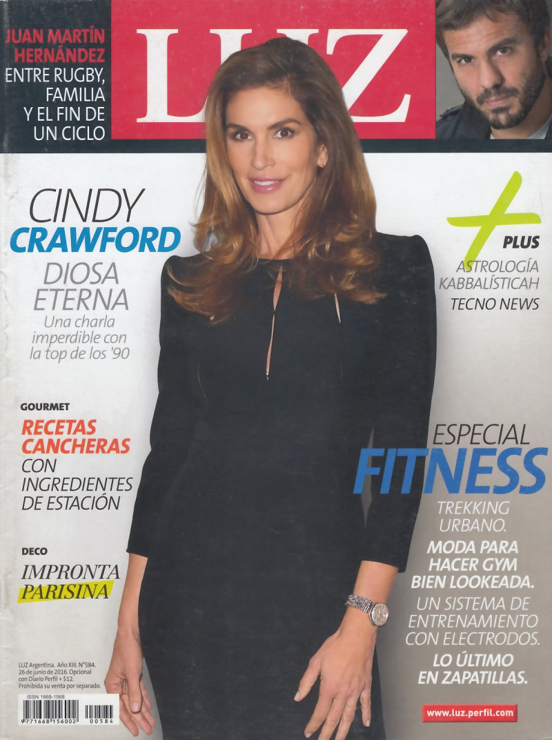 Cindy Crawford featured on the Luz Argentina cover from June 2016