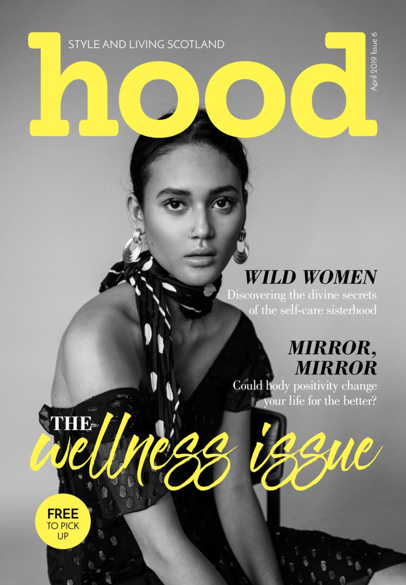 Oceane Bergerot featured on the Hood cover from April 2019