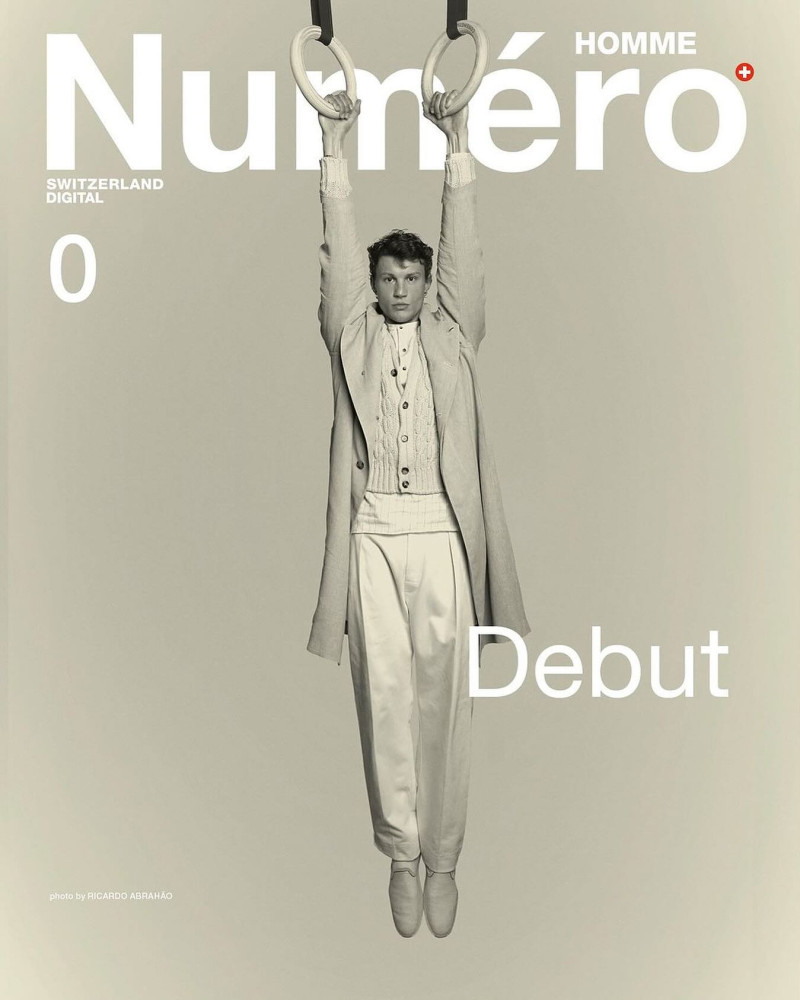 Eliott Tipp featured on the Numéro Homme Switzerland cover from June 2024