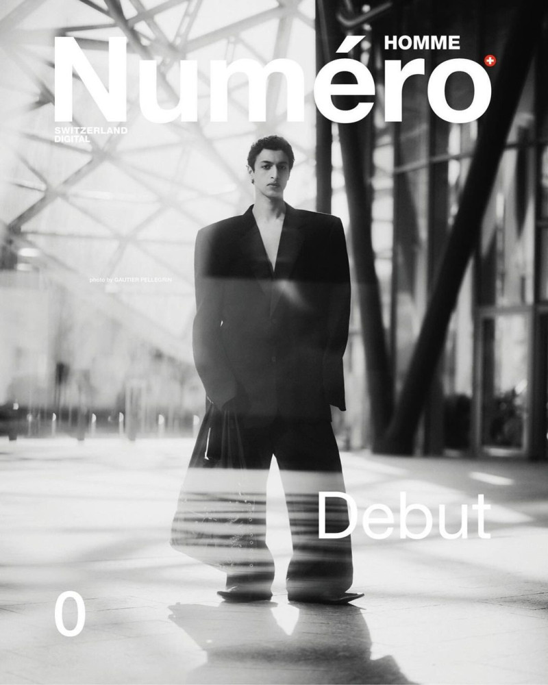 Anass Bouazzaoui featured on the Numéro Homme Switzerland cover from June 2024