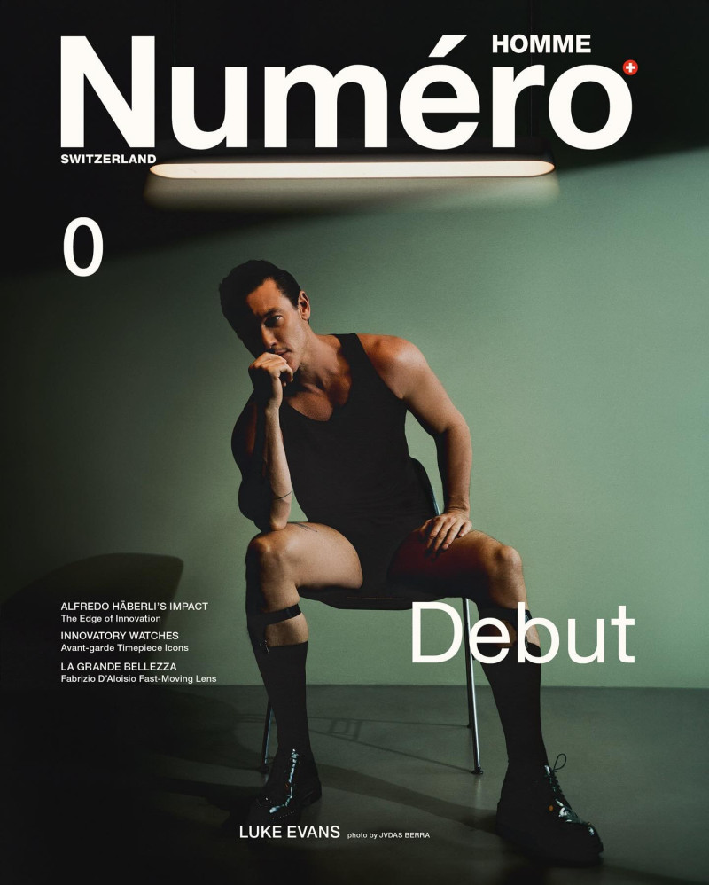 Luke Evans featured on the Numéro Homme Switzerland cover from June 2024