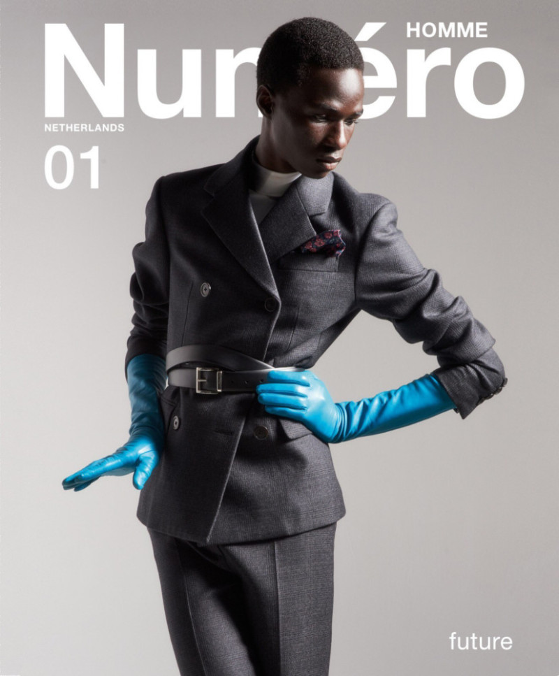 Malick Bodian featured on the Numéro Homme Netherlands cover from October 2019