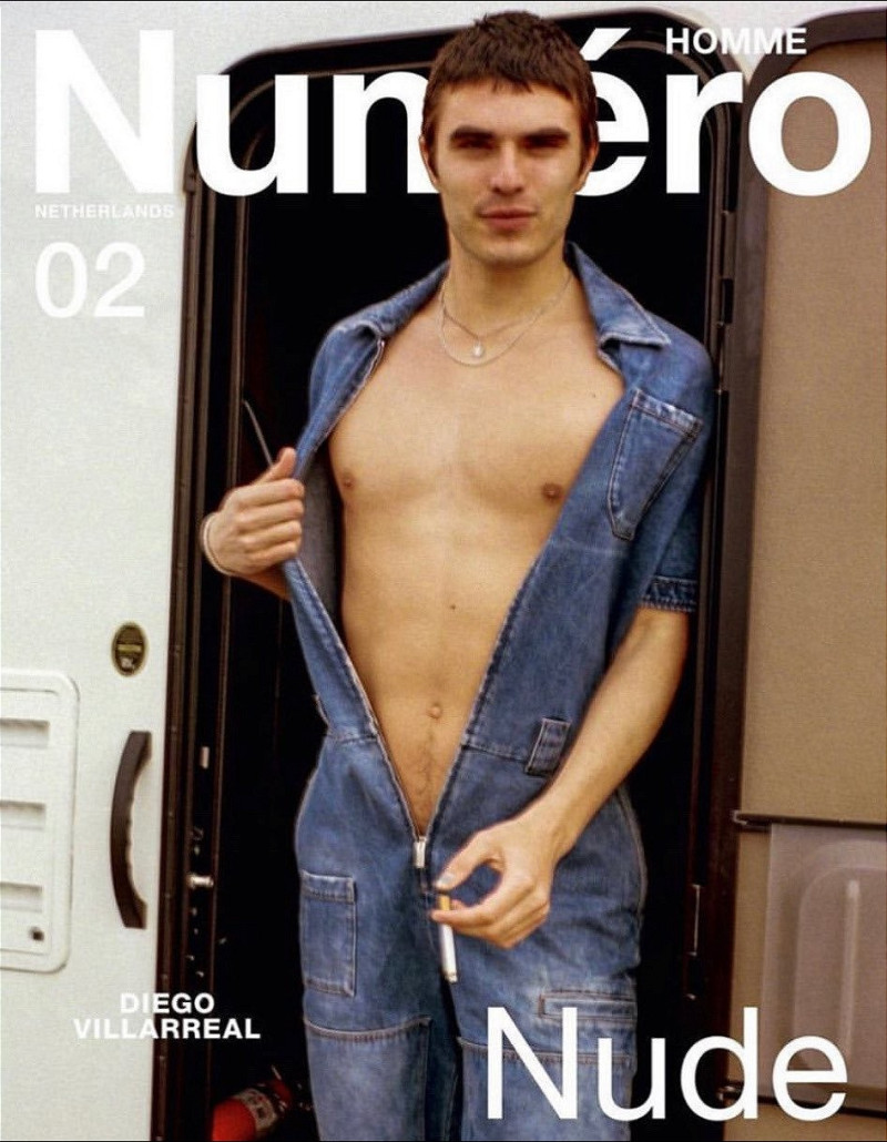 Diego Villarreal featured on the Numéro Homme Netherlands cover from May 2020