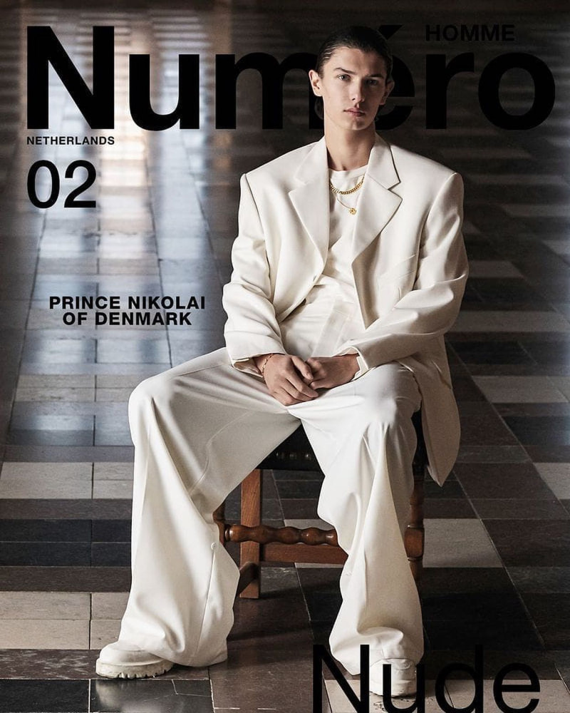 Nikolai Count of Monpezat featured on the Numéro Homme Netherlands cover from May 2020