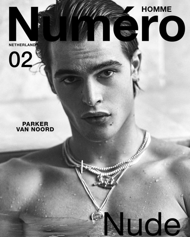 Parker van Noord featured on the Numéro Homme Netherlands cover from May 2020