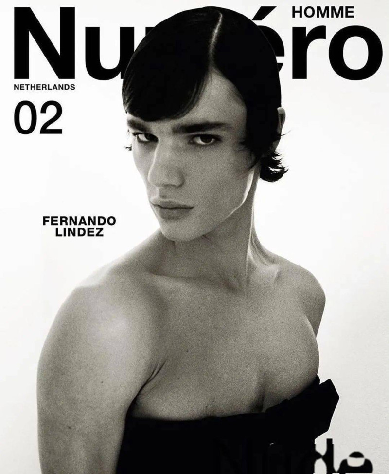 Fernando Lindez featured on the Numéro Homme Netherlands cover from May 2020