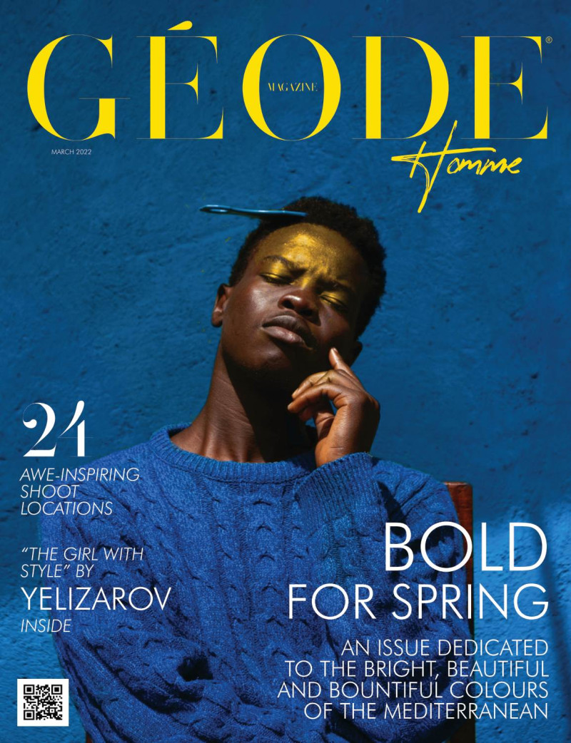  featured on the Géode Homme Magazine cover from March 2022