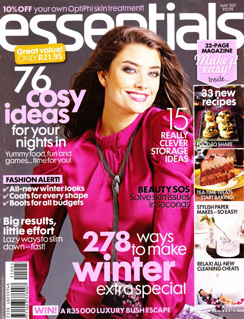 Lauren Mellor featured on the Essentials South Africa cover from May 2011
